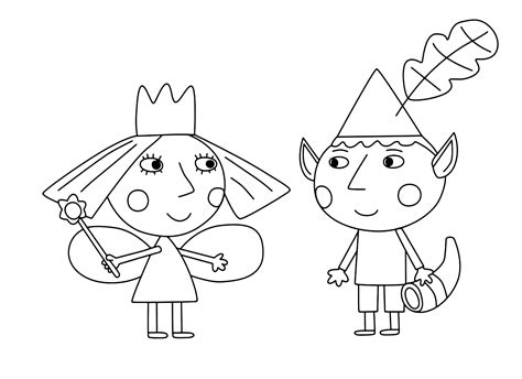 Coloring pages of Ben & Holly's Little Kingdom. Have fun printing and coloring Ben and Holly's ...