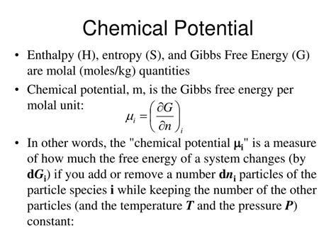 PPT - Chemical Potential PowerPoint Presentation, free download - ID ...