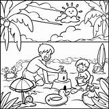 Coloring Pages Summer Beach Clothes sketch template