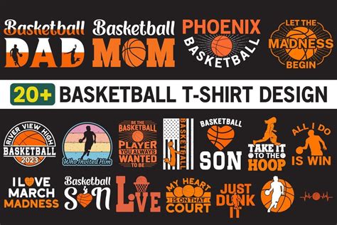 Basketball Graphic T-Shirt Design Bundle Bundle · Creative Fabrica