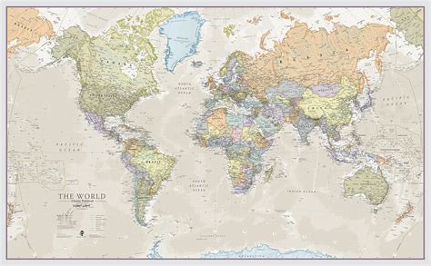 World Map Poster Large