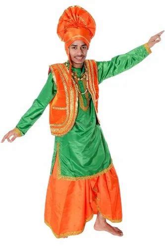 Chairman-crepe-velvet Fancy Dress Bhangra Dance Costume For Boys In ...