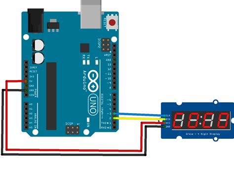 Grove 4 digit display arduino подключение