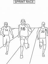 Sprint race coloring Printable Page For Kids sketch template