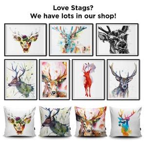 Monarch of the Glen Stag Print, Stag Art, Deer Painting, Stag Painting ...