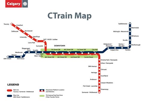 Calgary CTrain map