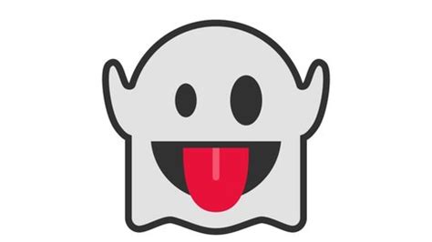 Ghost Flat Animated Emoji Smiley Face Stock Footage Video (100% Royalty ...