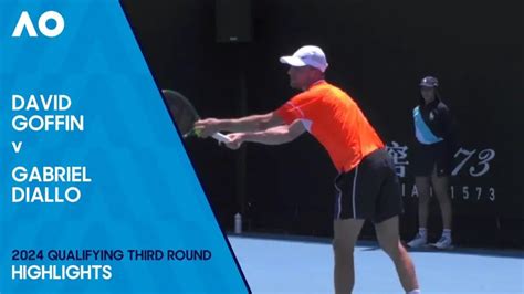 David Goffin v Gabriel Diallo Highlights | Australian Open 2024 Final Qualifying - Fotnet24