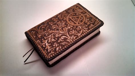 Handmade Leather Alcoholics Anonymous Big Book Cover With Serenity ...