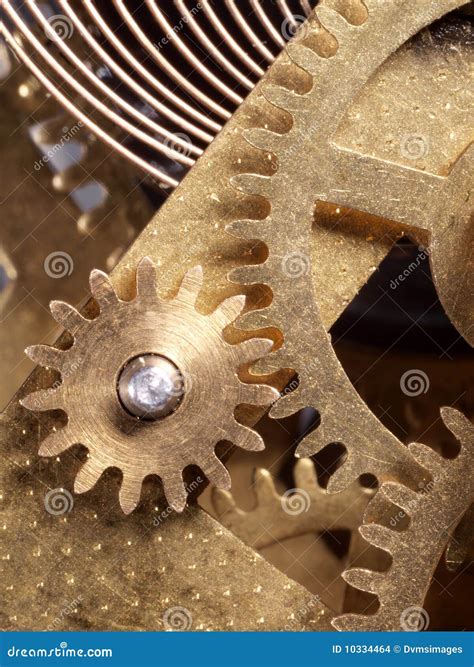 Clock Mechanism stock photo. Image of brass, clock, analogue - 10334464