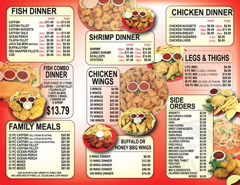 JJ Fish & Chicken menu in Milwaukee, Wisconsin, USA