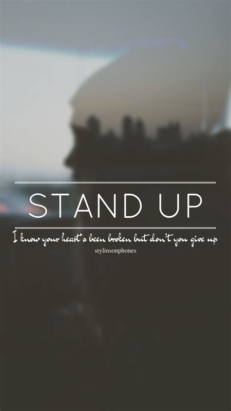 Stand Up // One Direction // ctto: @stylinsonphones (on Twitter) | One direction lyrics, One ...