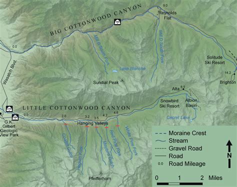 GeoSights: Glacial Landforms in Big and Little Cottonwood Canyons, Salt Lake County – Utah ...