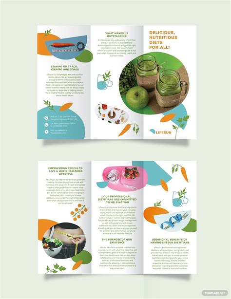 Dietitian Tri-Fold Brochure Template - Download in Word, Google Docs, Illustrator, PSD, Apple ...