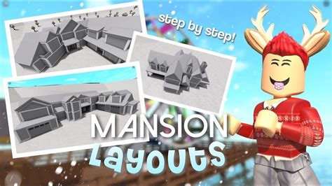 3 FREE Bloxburg Large MANSION Layouts | Step by Step Tutorials | Free ...