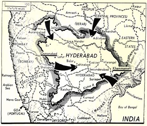 Hyderabad Princely State Map