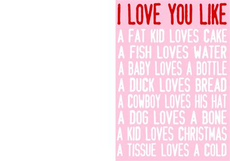 I Love You Like Printable Valentine Cards - Girl Loves Glam