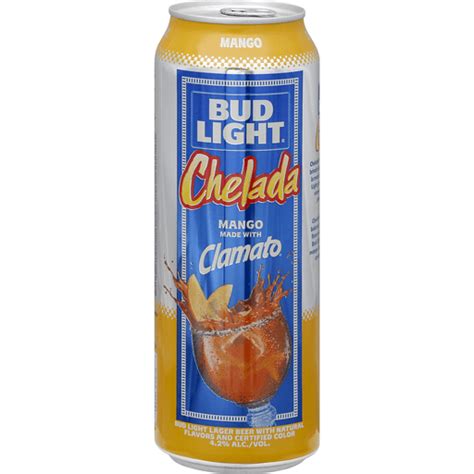 Bud Light® Chelada Mango Made with Clamato Beer, 25 fl. oz. Can | Beer ...