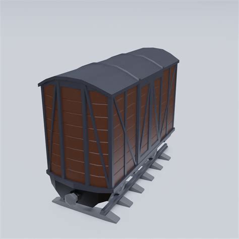 Freight Wagon - 3D Model by mg53