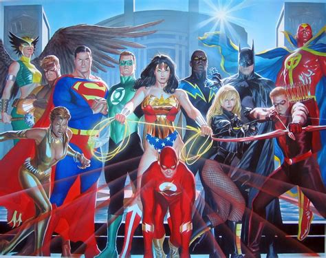 [Artwork] JLA by Alex Ross : r/DCcomics