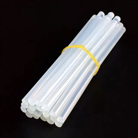 10Pcs/Sets 7mm x 190mm Hot Melt Gun Glue Sticks Plastic Transparent ...