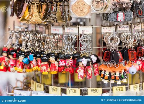 TOKYO, JAPAN - OCTOBER 31, 2017: Japanese Souvenirs in the Store. Close-up. Editorial Photo ...