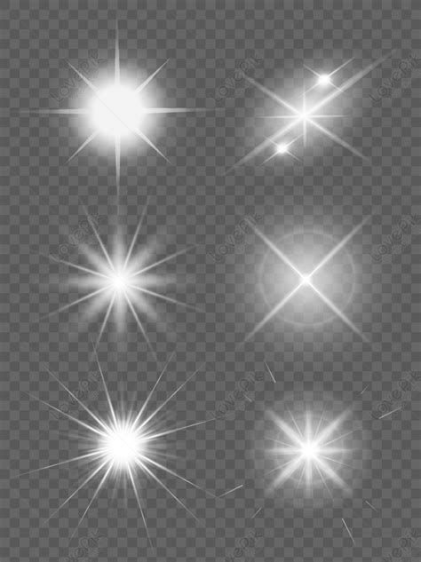 Aesthetic Lighting Effect Star Material, Material, Aesthetic Star, Psd ...