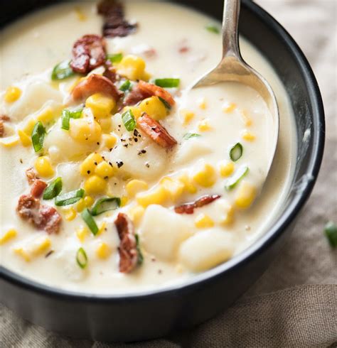 Quick Corn Chowder Soup Recipe | Deporecipe.co