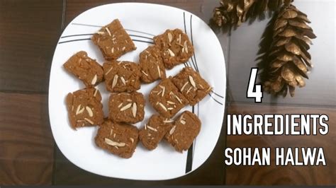 Sohan Halwa / Habshi Halwa (4 Ingredients) - YouTube