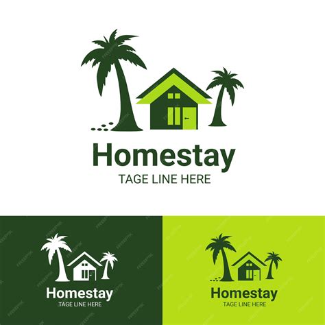 Premium Vector | Homestay logo natural simple logo icon vector home stay company logo vector ...