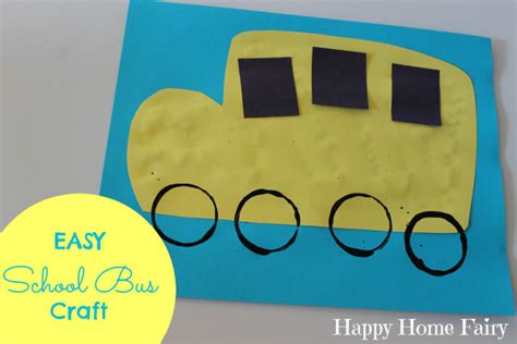 Easy School Bus Craft - Happy Home Fairy