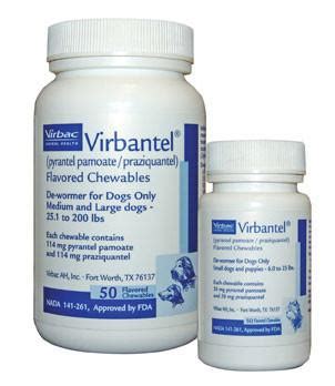 Virbantel Chewable Tablets For Medium/Large Dogs, 50 Tablets - Everything for Your Home