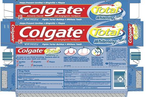 Colgate Total Whitening Gel - FDA prescribing information, side effects and uses