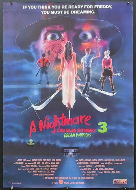 All About Movies - A Nightmare On Elm Street 3 Poster Original One Sheet 1987