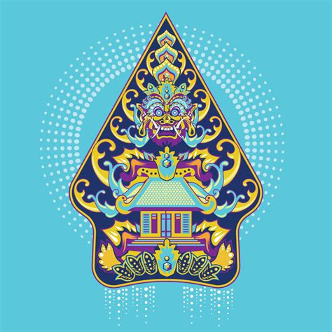 Vector Colorful Gunungan Wayang Javanese of Indonesia 192074 Vector Art at Vecteezy