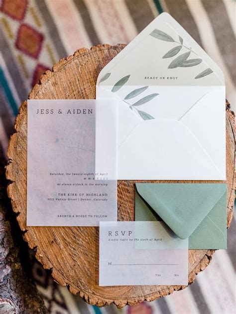 17 DIY Vellum Wedding Invitation Ideas You Can Do - weddingtopia | Photo wedding invitations ...