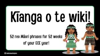 Te reo Māori phrases for ECE - 52 weeks of phrases! by Te Reo Māori journey