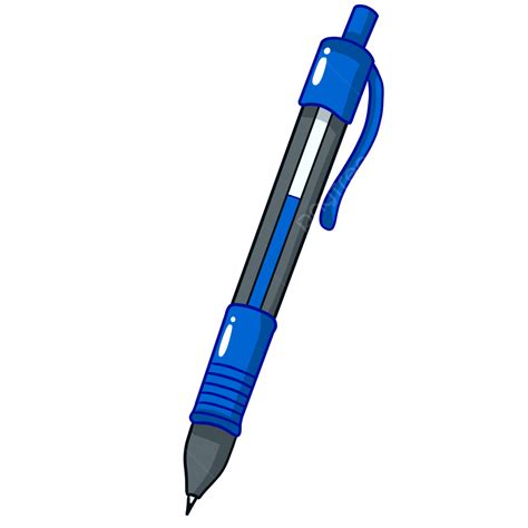 Blue Ballpoint, Blue Ballpoint Pen, Ballpoint, Ballpoint Pen Illustration PNG Transparent ...