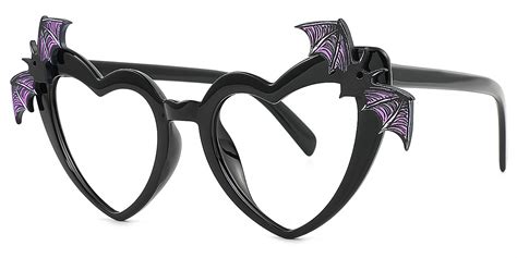 Hallow Black Cat Eye Unique Plastic Eyeglasses | Muukal.com