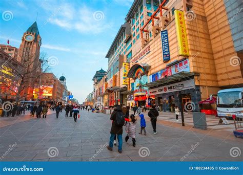 Wangfujing Shopping Street in Beijing, China Editorial Image - Image of ...