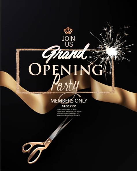 Grand Opening Invitation Illustrations, Royalty-Free Vector Graphics ...