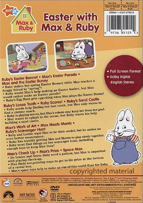 Max & Ruby: Easter With Max & Ruby (DVD 2007) | DVD Empire