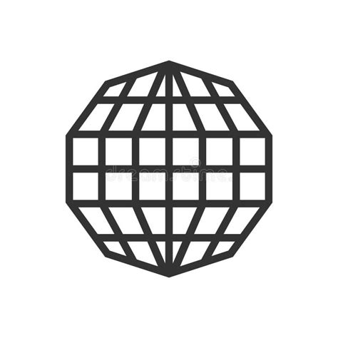 Globe Vector Logo. Earth Planet Symbol Stock Vector - Illustration of ...