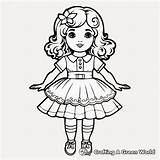 Doll Coloring Pages  Free & Printable sketch template