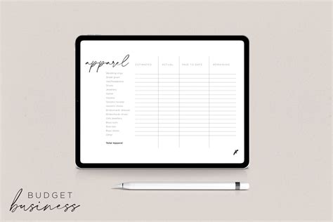 DOWNLOADABLE WEDDING BUDGET SPREADSHEET | Ivory Tribe
