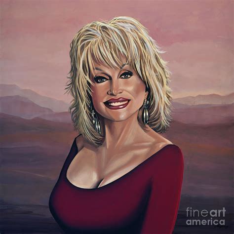 Dolly Parton 2 Painting by Paul Meijering