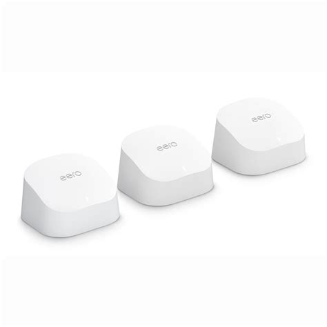 Amazon eero 6 dual-band mesh Wi-Fi 6 system (1 eero router + 2 eero ...