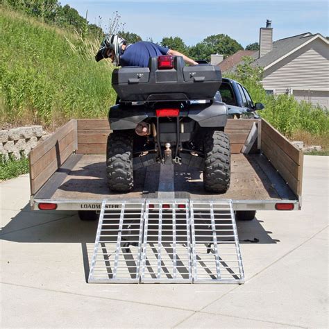 Accessories Lawn Tractor Loading Ramps for Utility Trailers Rage Powersports Motorcycle Black ...