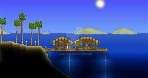 Terraria Beach House Build by christrife on DeviantArt