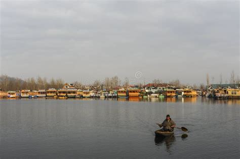 A Beautiful Sunset at the Dal Lake Kashmir, India during Winter ...